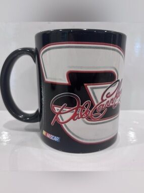 Dale Earnhardt NASCAR Number 3 Collectible Mug - Black & White with Red Trim